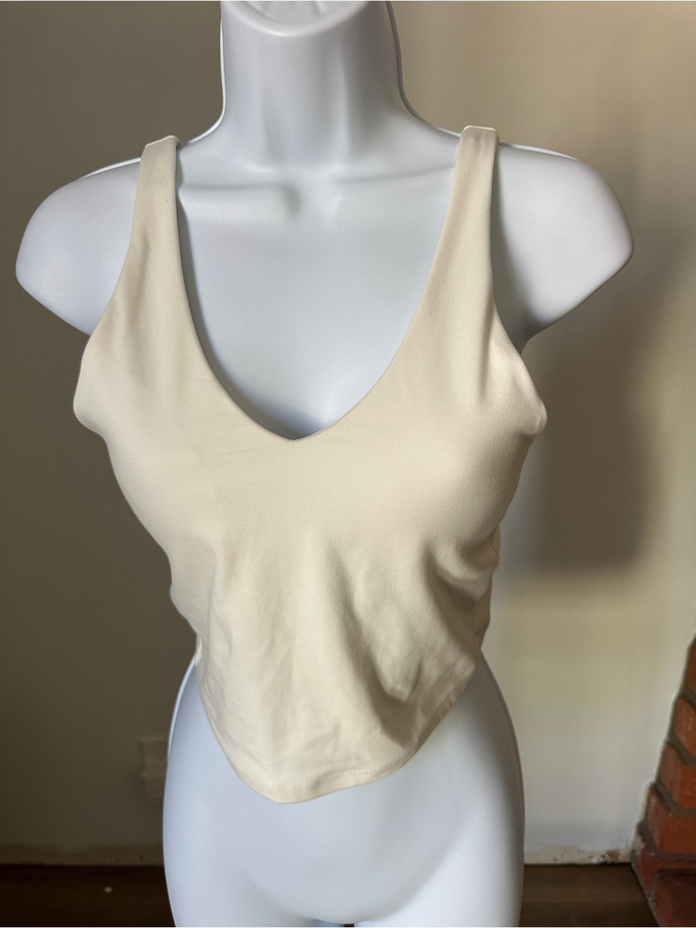 all in motion Cream V-Neck Tank